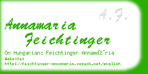 annamaria feichtinger business card